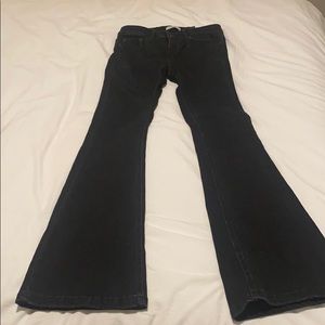 Black flare jeans